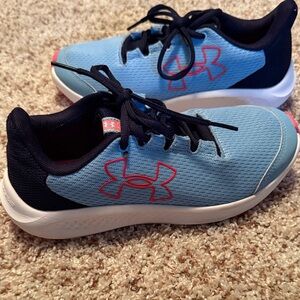 Under Armour Kids Blue and pink Running Shoes
